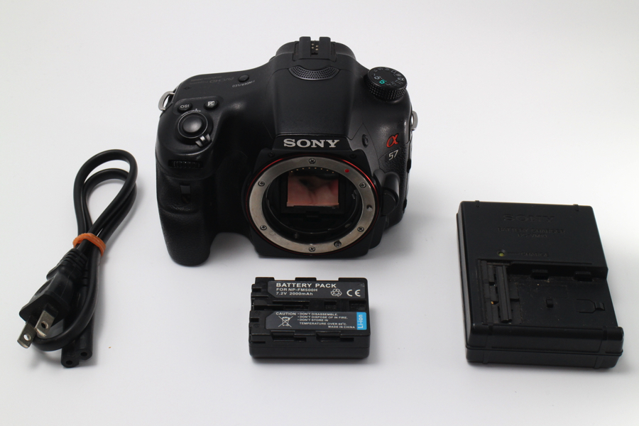 3787- ソニー SONY ボディ SLT-A57 シャッターカウント15095回 良品